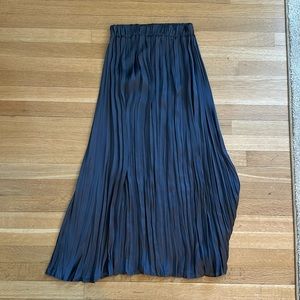 Zara satin effect long skirt